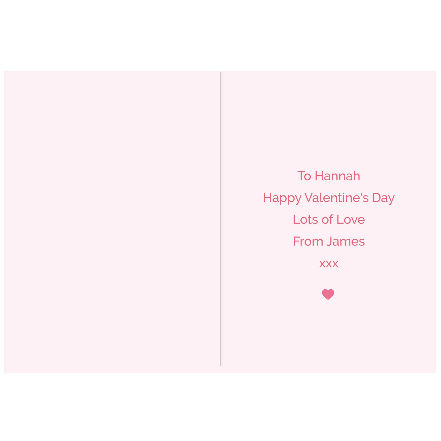 Personalised Be My Valentine Heart Card