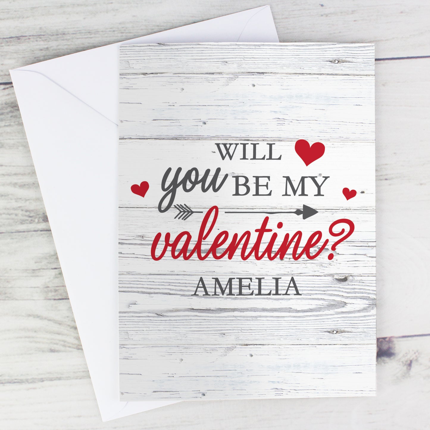 Personalised Be My Valentine Card