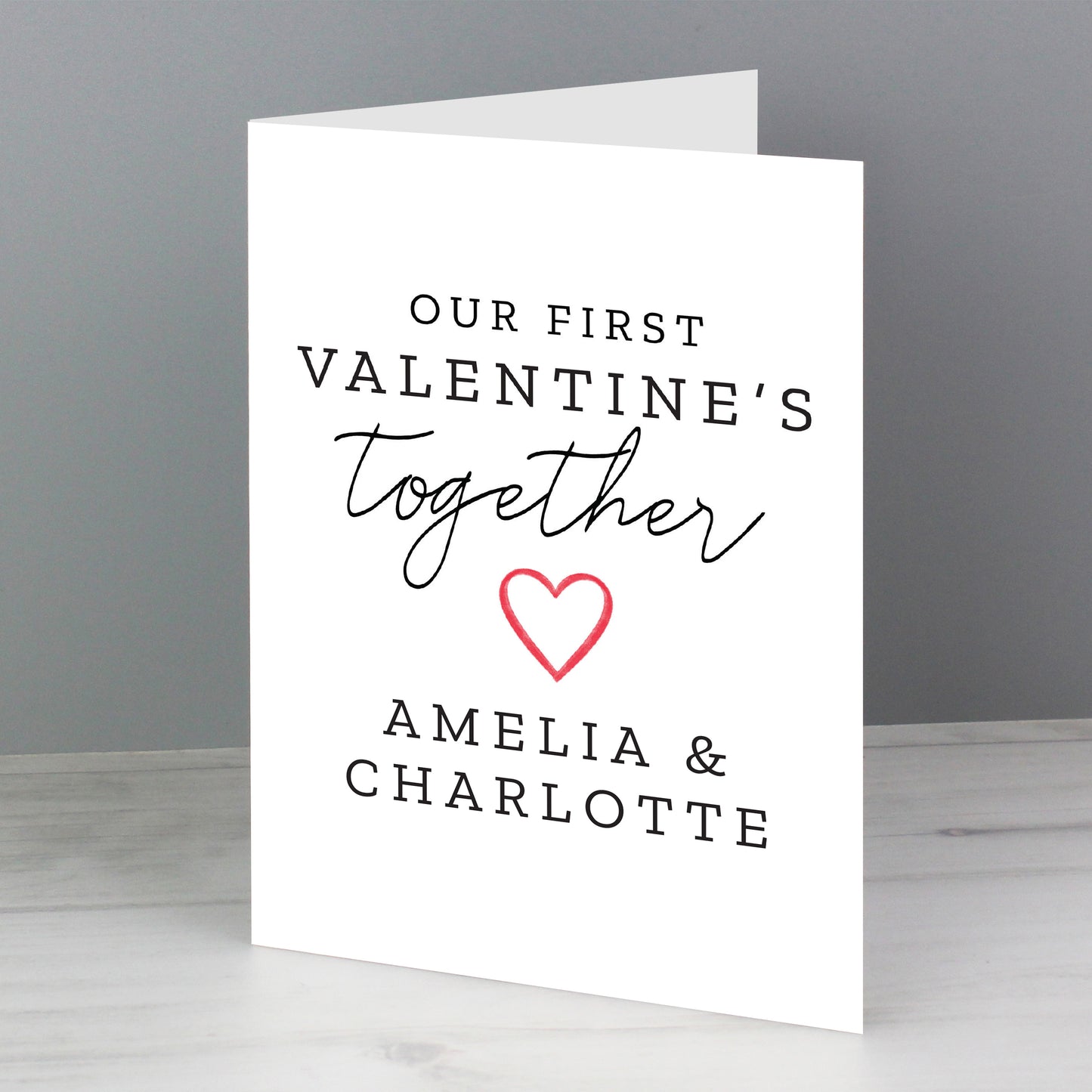 Personalised Our 1st Valentine's Day Card