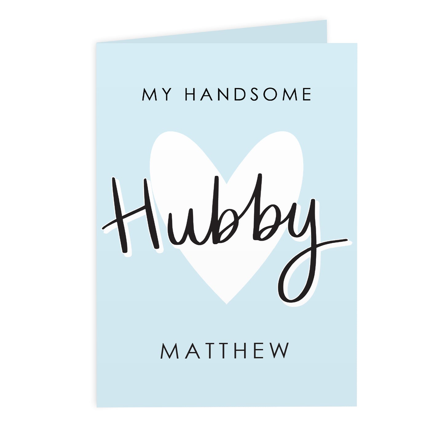 Personalised My Handsome Hubby Card