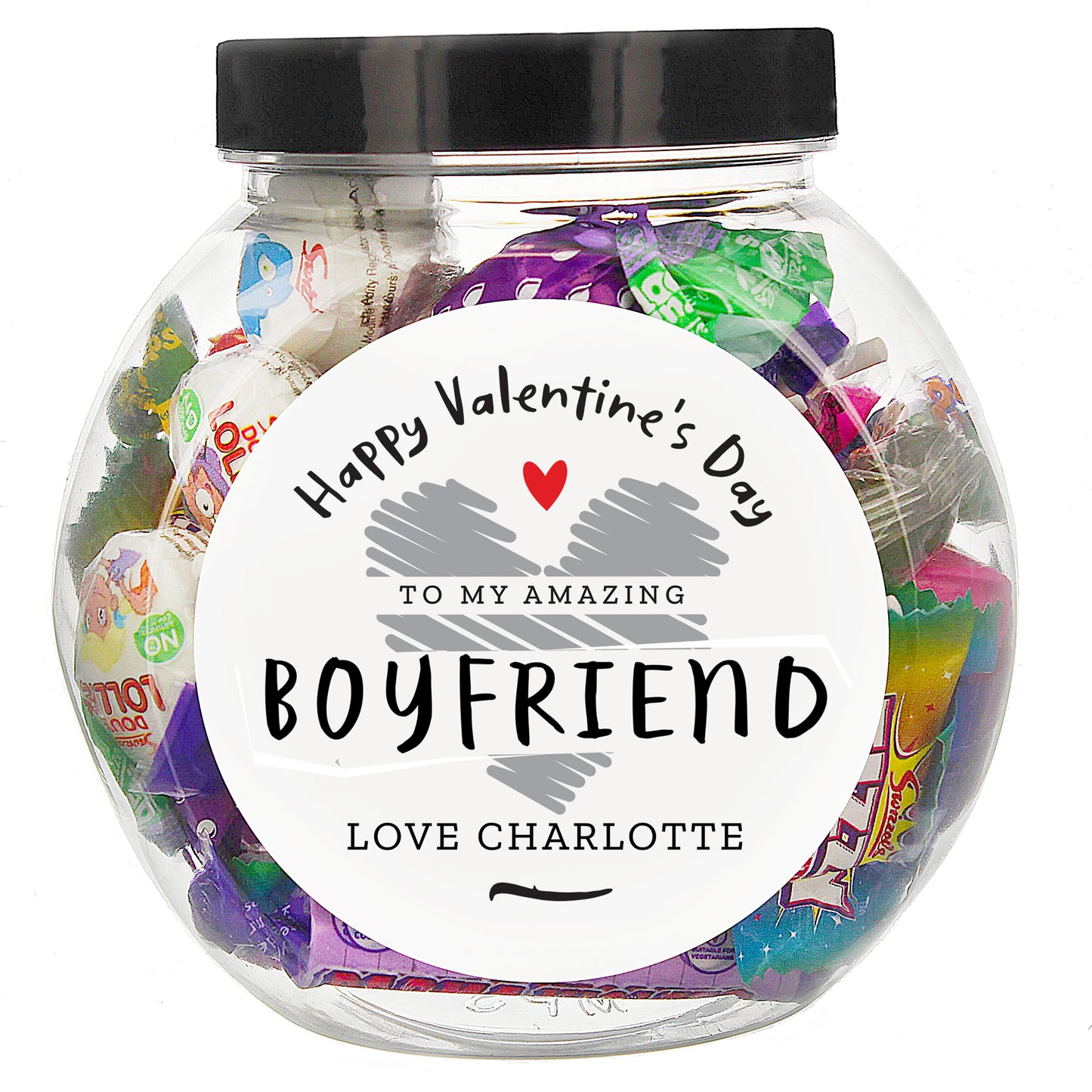 Personalised Valentine's Day Sweet Jar