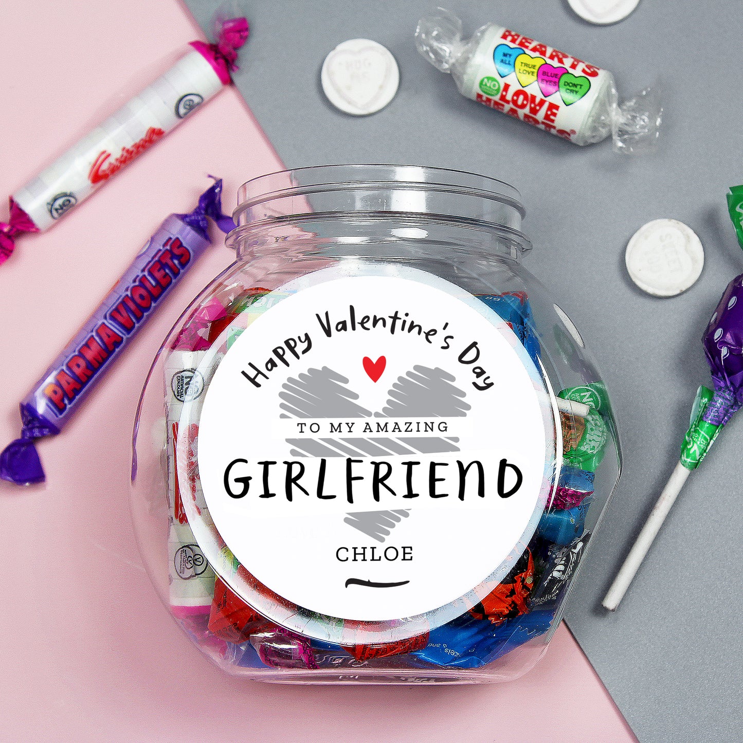 Personalised Valentine's Day Sweet Jar