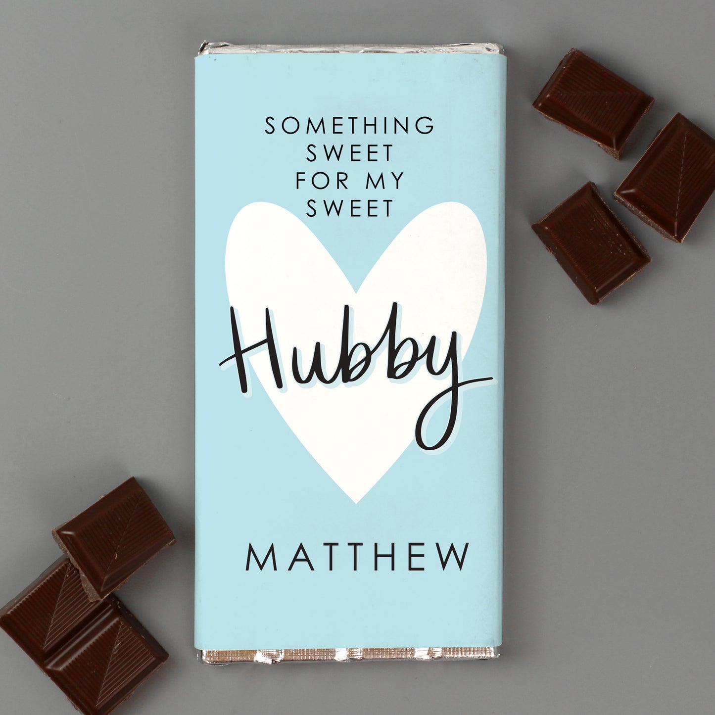 Personalised My Sweet Hubby Milk Chocolate Bar