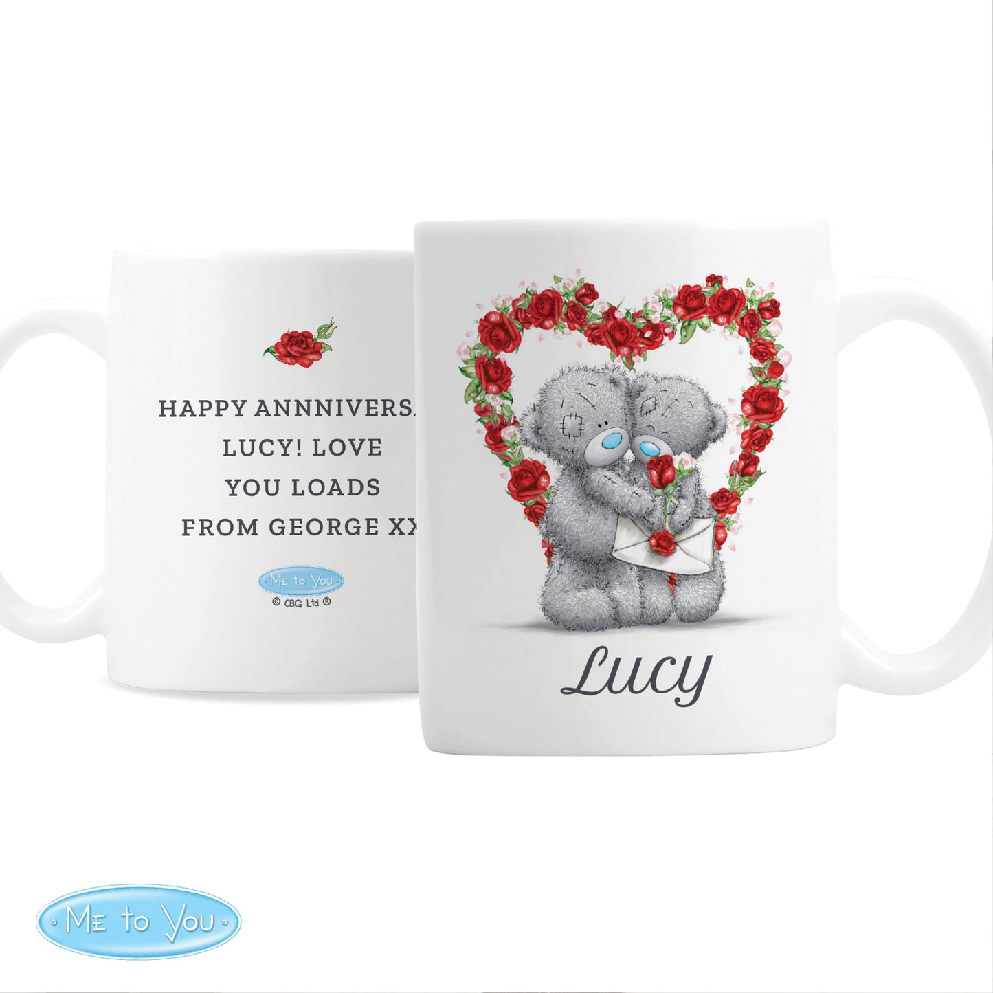 Personalised Me to You Valentine Mug