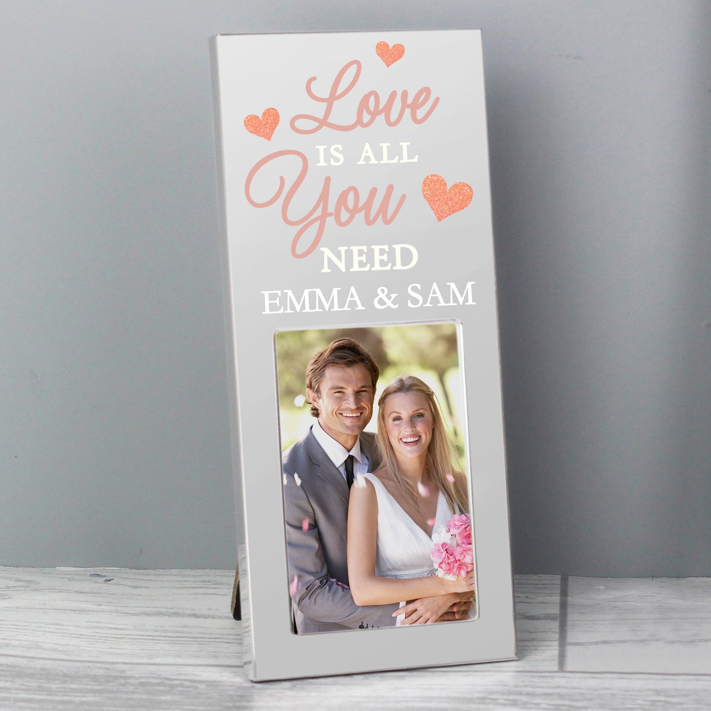 Personalised 'Love is All You Need' 2x3 Photo Frame